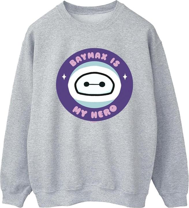Actual product image Disney Womens/Ladies Big Hero 6 Baymax My Hero Pocket Sweatshirt (M)