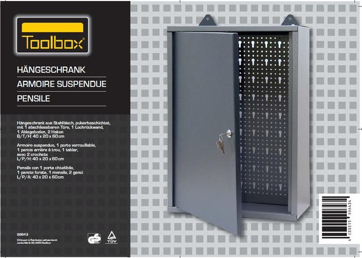 Produktbild Toolbox Hängeschrank 1-tlg. (P:50) (40 cm, 20 cm)
