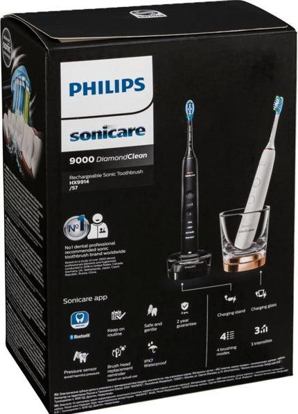 Produktbild Philips Sonicare DiamondClean 9000 Doppelpack (Schallzahnbürste)