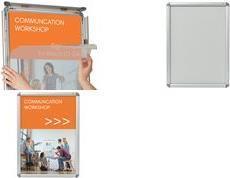 Immagine prodotto Kensington Telaio per poster NOBO 500 x 700 mm, incluso set di montaggio 32 mm in alluminio anodizzato argento (500 x 700 mm)