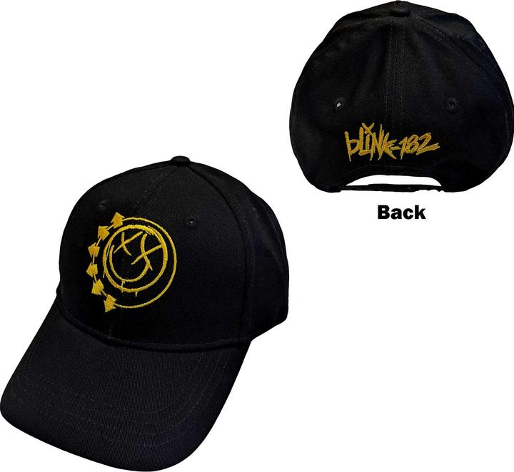 Blink 182 Yellow Six Arrow Smile Baseball Cap