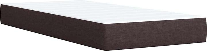 Actual product image VidaXL Box spring bed Upholstered bed Bed with mattress dark brown 90x200cm fabric (90 x 200 cm)