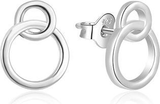 Beneto Minimalist silver earrings AGUP1425 puzetka (L)