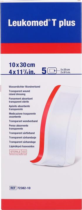 Immagine prodotto BSN T plus transparenter Wundverband 10x30cm mit Wundauflage (5 x)