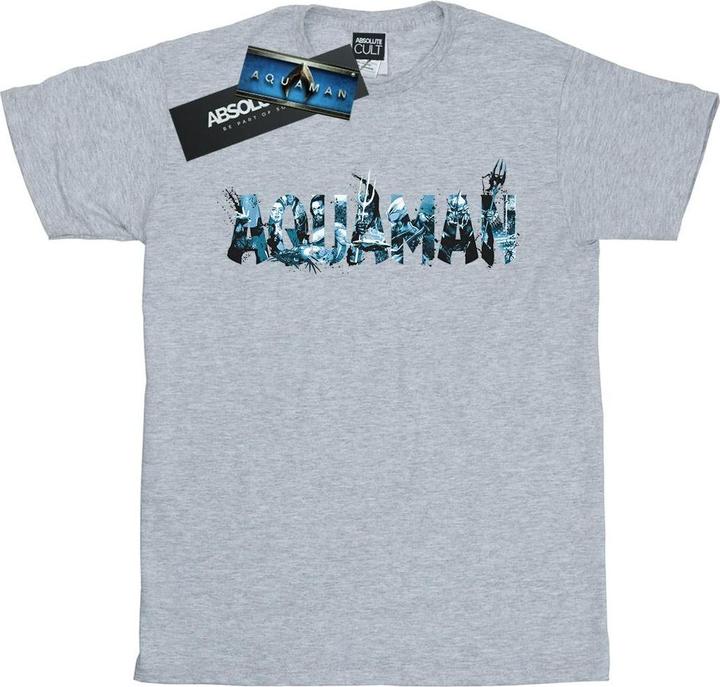 Immagine prodotto Aquaman Text Logo Maglietta Ampia Donna (XL)