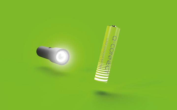 Image du produit Q-Connect Piles alcalines (4 pcs, AAA, 1080 mAh)