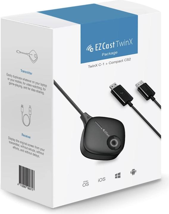 Produktbild EZCast TwinX - Wireless Display Transmitter und Receiver