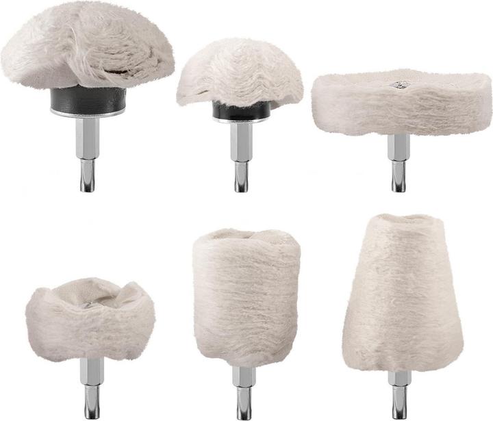 Stahlwerk Set di 6 teste di lucidatura universali PS-6 ST per trapani elettrici e a batteria