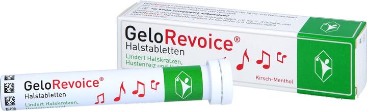 Actual product image GeloRevoice Throat Lozenges Cherry-Menthol, 20 tablets (20 Piece)