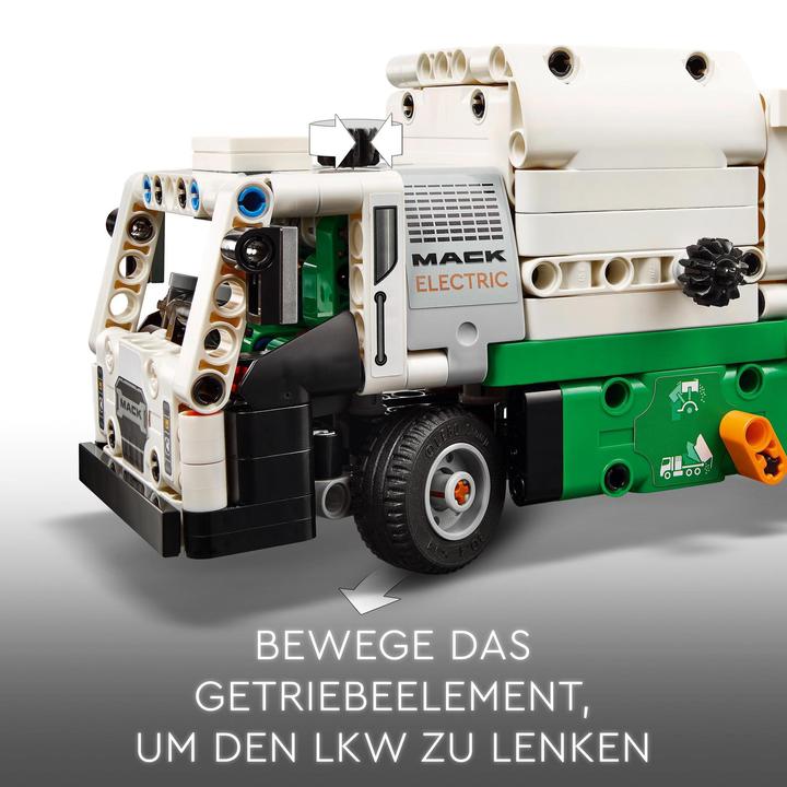 Immagine prodotto LEGO 42167 Camion della spazzatura elettrico Mack® LR (42167, LEGO Technic)
