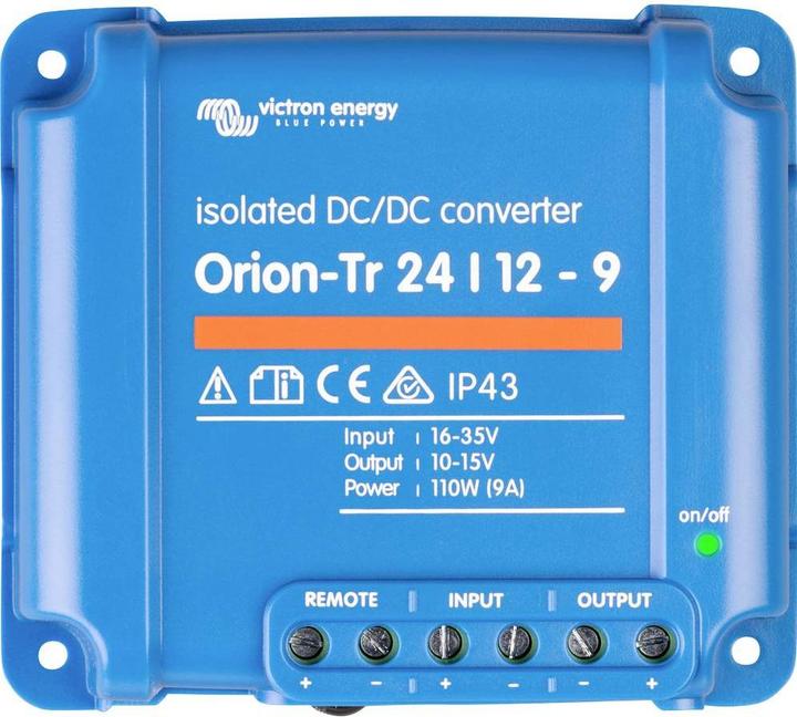 Image du produit Victron Energy Convertisseur Orion-Tr 24/12-9A 110 W 12 V - 12.2 V