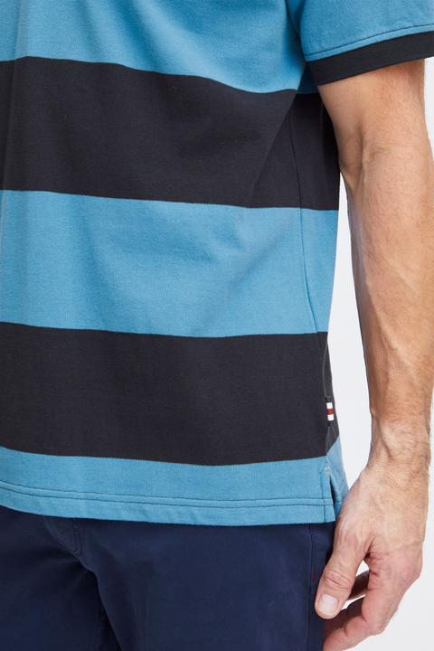 Actual product image FQ1924 FQPeter stripe polo shirt w badge 21900639 (M)