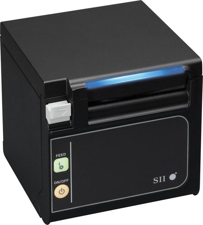 Seiko POS-Drucker, RP-E11-K3FJ1-S-C5 UK, Front Exit, Serial, schwarz, inkl. Netzteil und AC-Kabel (