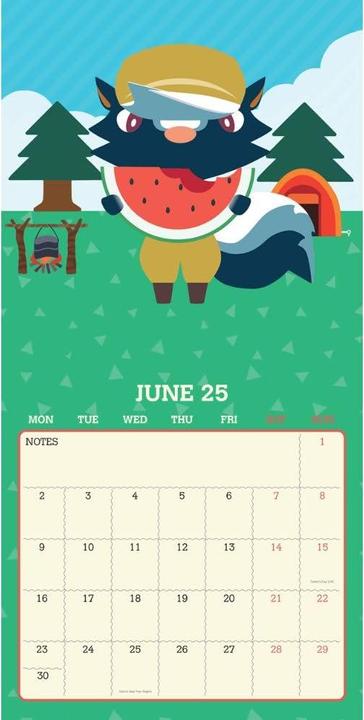 Produktbild Animal Crossing Wandkalender 2025 Quadratisch (30 x 30 cm, Deutsch)
