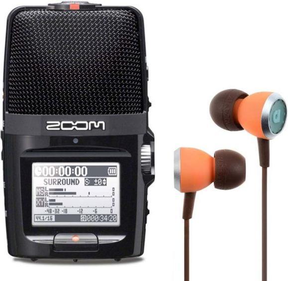 Produktbild Zoom H2n Audio-Recoder mit Audiofly InEar Ohrhörer (Handheld)