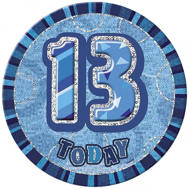 Actual product image Unique Party Glitz 13th Birthday Badge