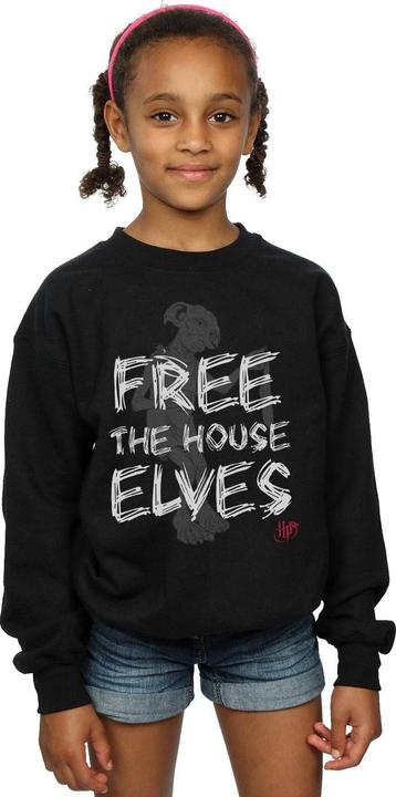 Actual product image Girls Dobby Free The House Elves Sweatshirt (116)