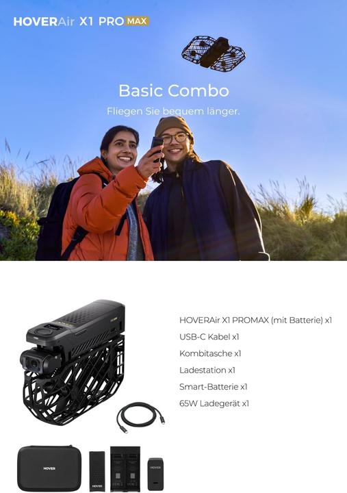 Actual product image HoverAir X1 PROMAX Combo (16 min, 192.50 g, 48 Mpx)