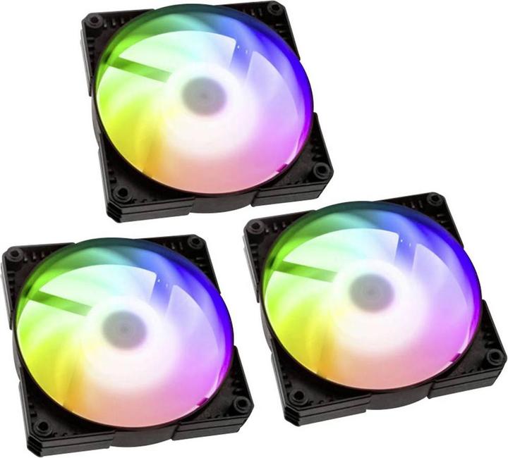 Image du produit Phanteks SK PWM D-RGB ventilateur, paquet de 3 - 120mm, noir/blanc (120 mm, 3 x)