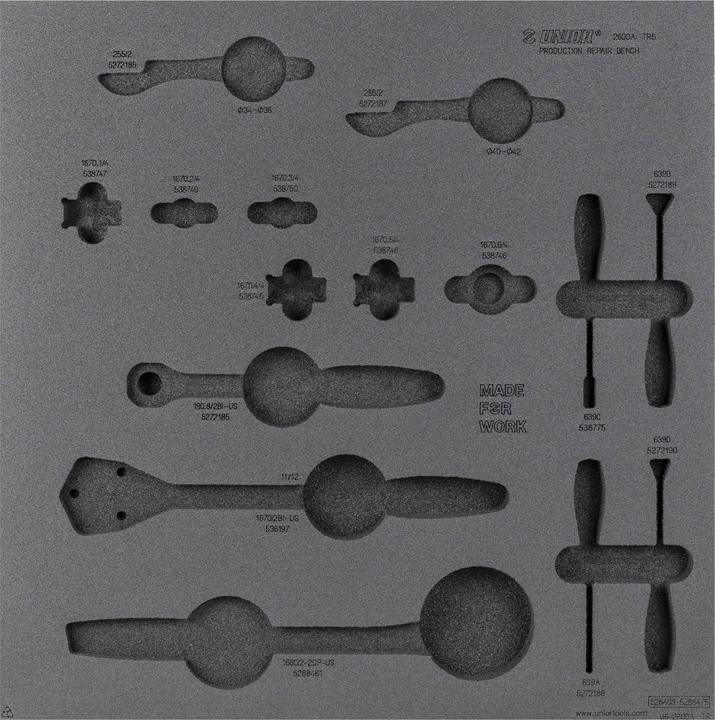 Image du produit Unior Plateau du banc de production - 5 plateaux d'outils