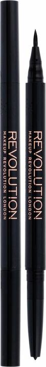 Makeup Revolution Awesome Dual Eyeliner Felt & Kohl (Black)