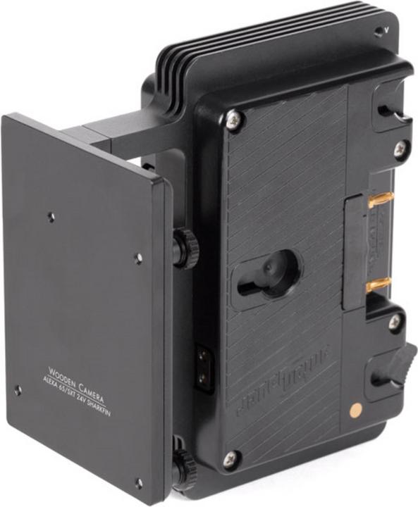 Actual product image Wooden Camera ARRI Alexa 65 / SXT 24V Sharkfin Battery Bracket (Gold Mount)
