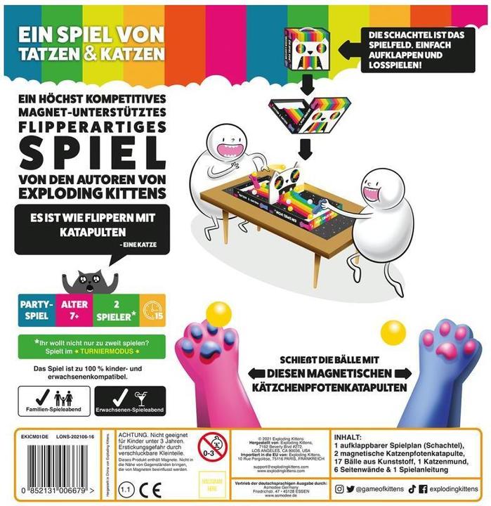 Actual product image Asmodée EXKD0004 - Ein Spiel von Tatzen & Katzen - Figurenspiel, für 2 Spieler, ab 7 Jahren (DE-Aus (German)