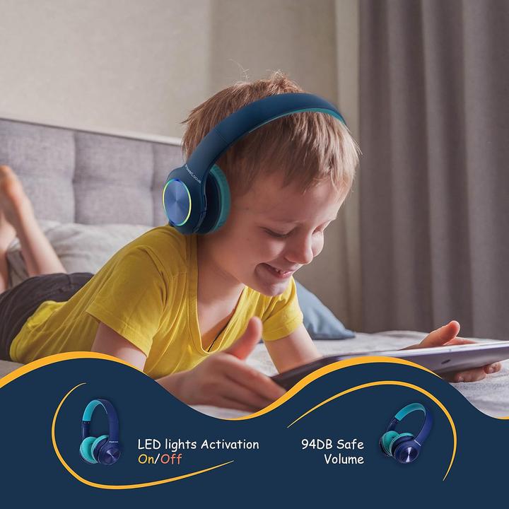 Image du produit PowerLocus PLED Bluetooth-Kinderkopfhörer blau