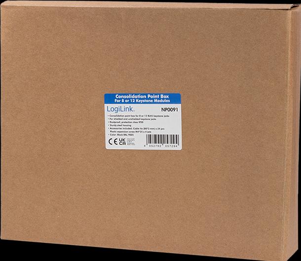 Actual product image LogiLink NP0091 - Consolidation Point Enclosure CP for 8 or 12 Keystone (0.20 m)