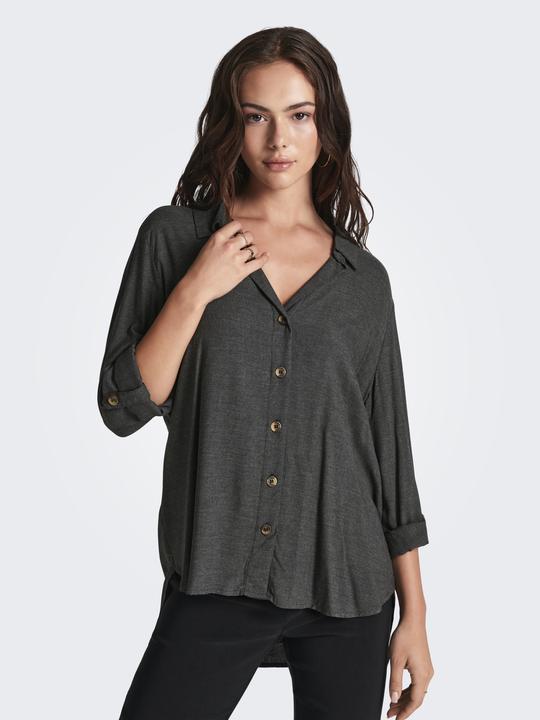 Image du produit JdY Coupe ample Col chemise Manches retroussées Manches volumineuses Chemise Top (XS)