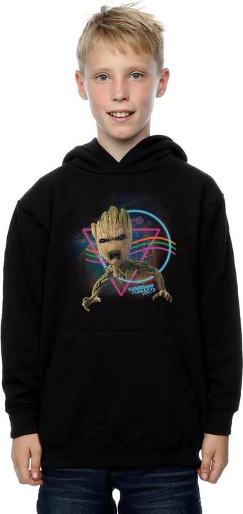 Actual product image Boys Guardians Of The Galaxy Neon Groot Hoodie (116)