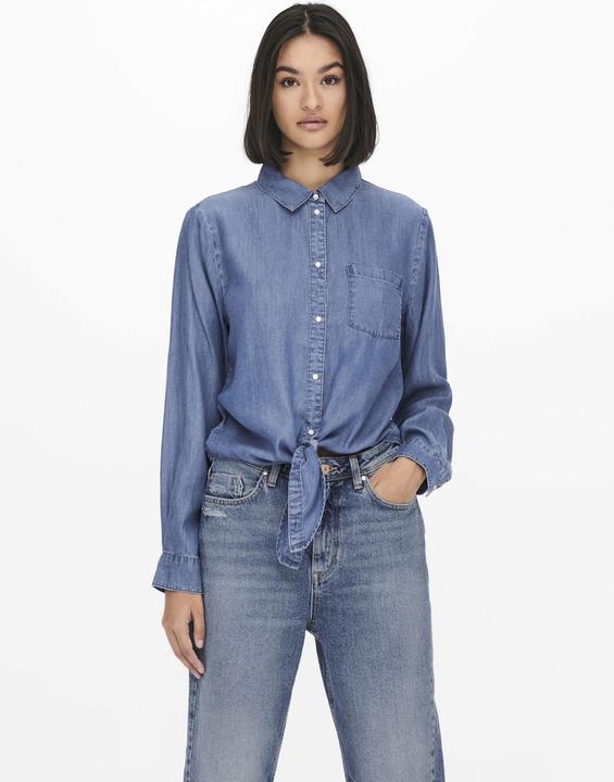 Image du produit JdY Chemise en jean avec détails de noeuds (34)