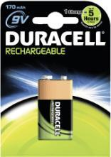 Actual product image Duracell Recharge Ultra (1 pcs., 9V Block, 170 mAh)