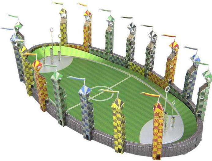 Actual product image Metal Earth Harry Potter Quidditch Pitch