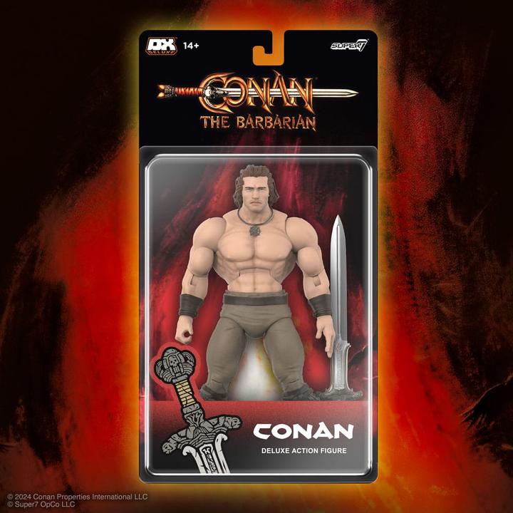 Actual product image Super7 Conan the Barbarian 1982 Deluxe Action Figure Conan Iconic Pose 18 cm
