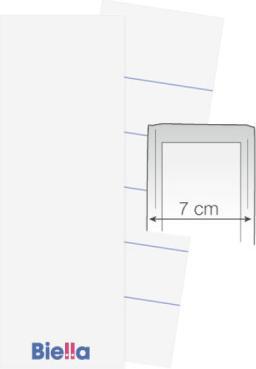 Actual product image Biella Back label