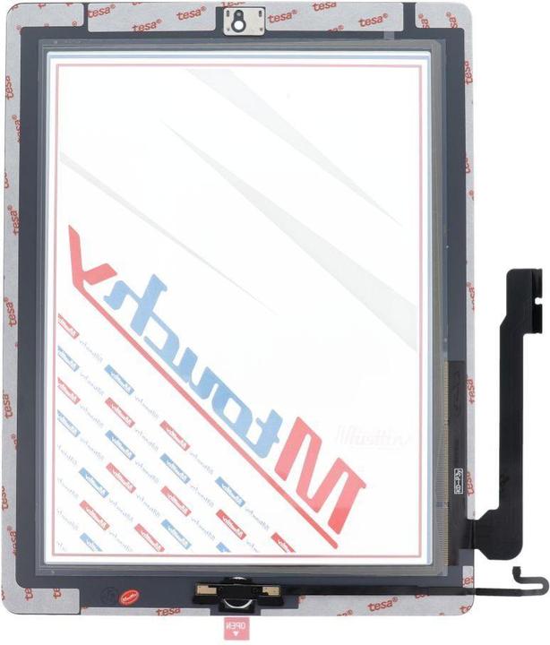 Actual product image Samsung Consumables! Musttby MUSTTBY Touch screen + back sticker + Home for iPAD 4 (white) (iPad 4)