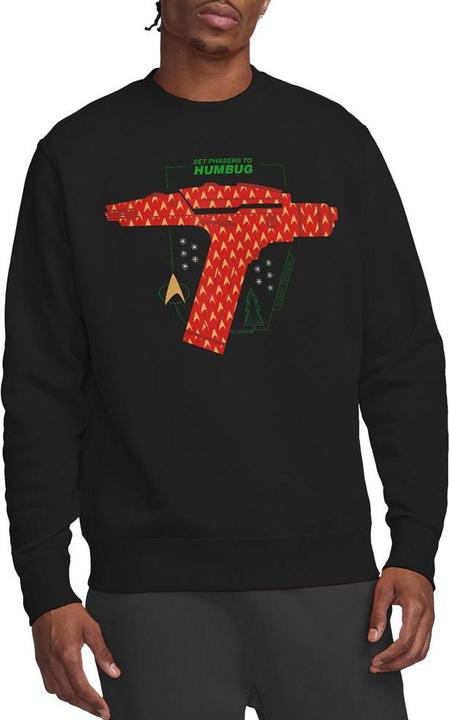 Produktbild Star Trek: The Original Series Phaser Set To Humbug Sweatshirt weihnachtliches Design (XL)