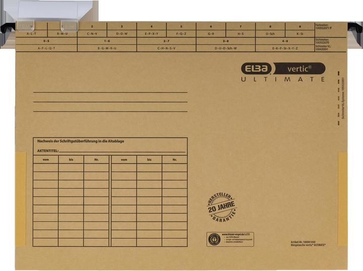 Actual product image Elba hanging bag vertic ULTIMATE, DIN A4, 10 multipack (A4, 1 x)