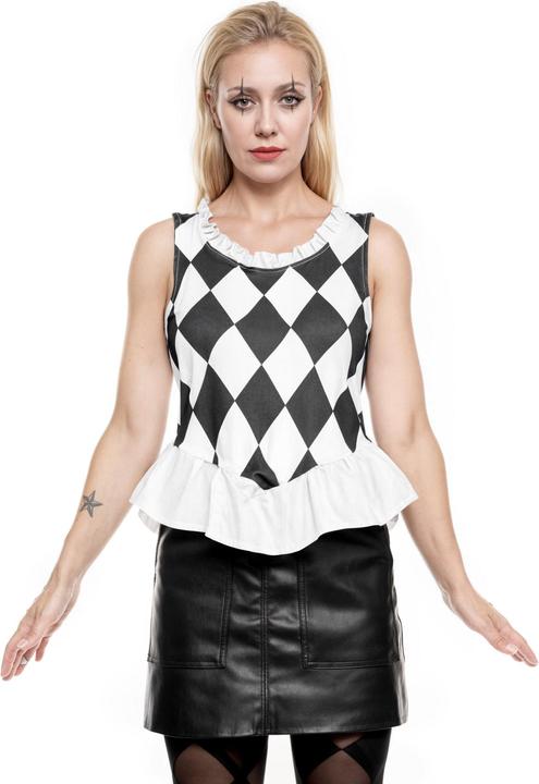 Actual product image Maskworld Harlekin Top Rautenmuster (S)