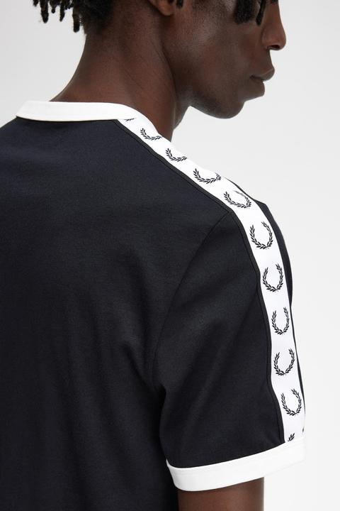 Immagine prodotto Fred Perry T-shirt con finiture a contrasto e strisce (XL)