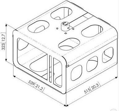 Actual product image Vogels PPA 310, theft-proof housing (Ceiling)