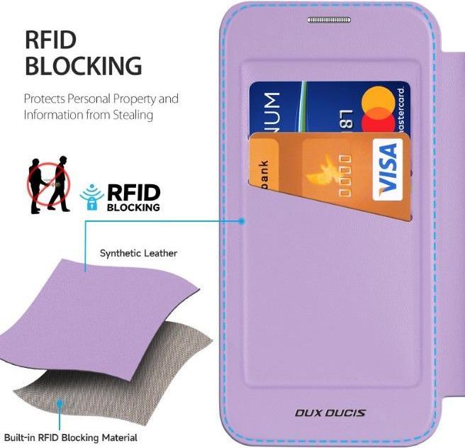 Actual product image Dux Ducis Skin X Pro Series Samsung Galaxy S25 Cover - Purple (Samsung Galaxy S25)