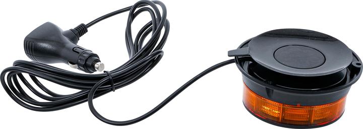 Produktbild BGS Rundumkennleuchte | gelb | mit Magnet | 12 V / 24 V | Ø 130 mm