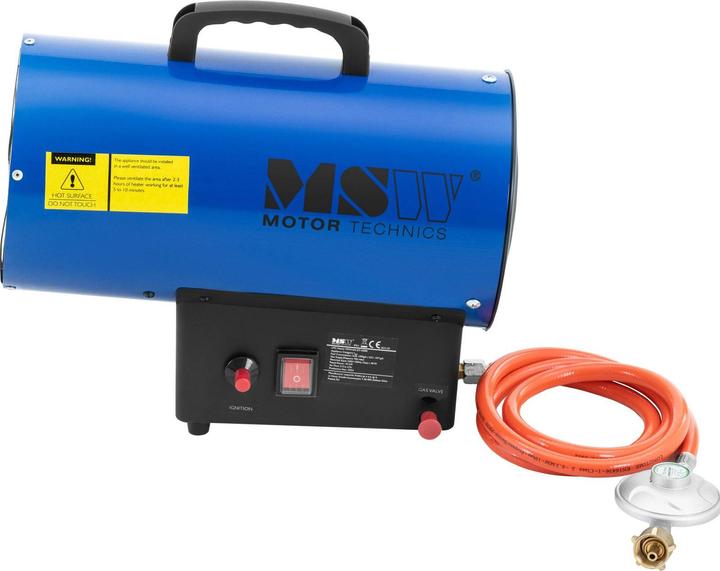 Produktbild MSW Gasheizer Gasstrahler Gas Heizgebläse manuelle Zündung Gaskanone 10000 W 110 m² (10000 W)