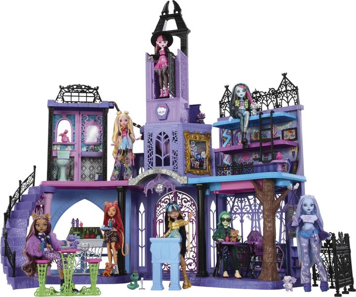 Actual product image Monster High Haunted High School Playset