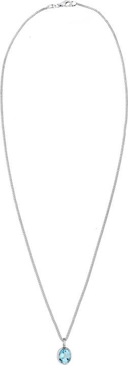 Produktbild Elli Halskette Geo Oval Topas Edelstein Edel 925 Sterling Silber (925er Sterling Silber, Topas, 45 - 55 cm)