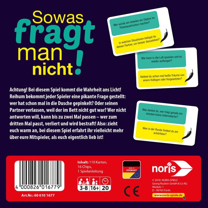 Produktbild Noris Sowas fragt man nicht! (Deutsch)