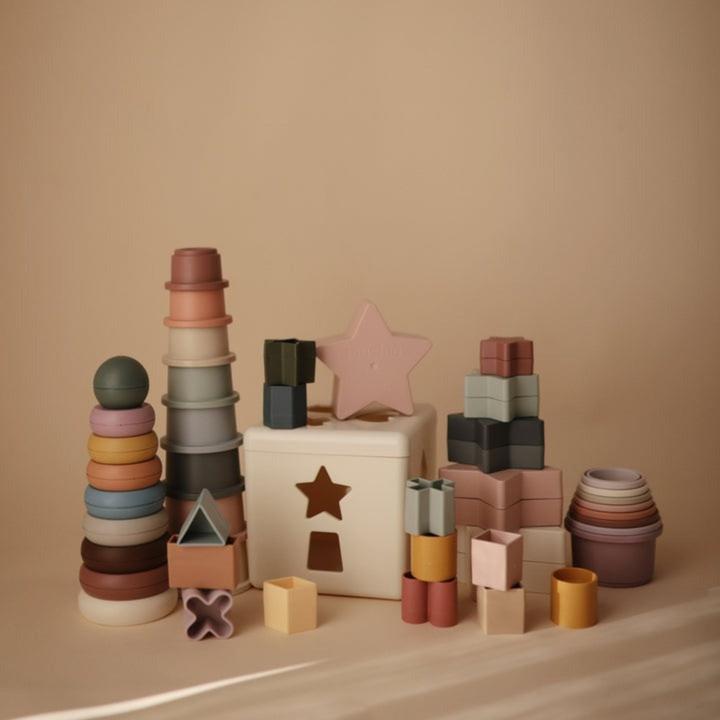 Actual product image Mushie Stacking tower