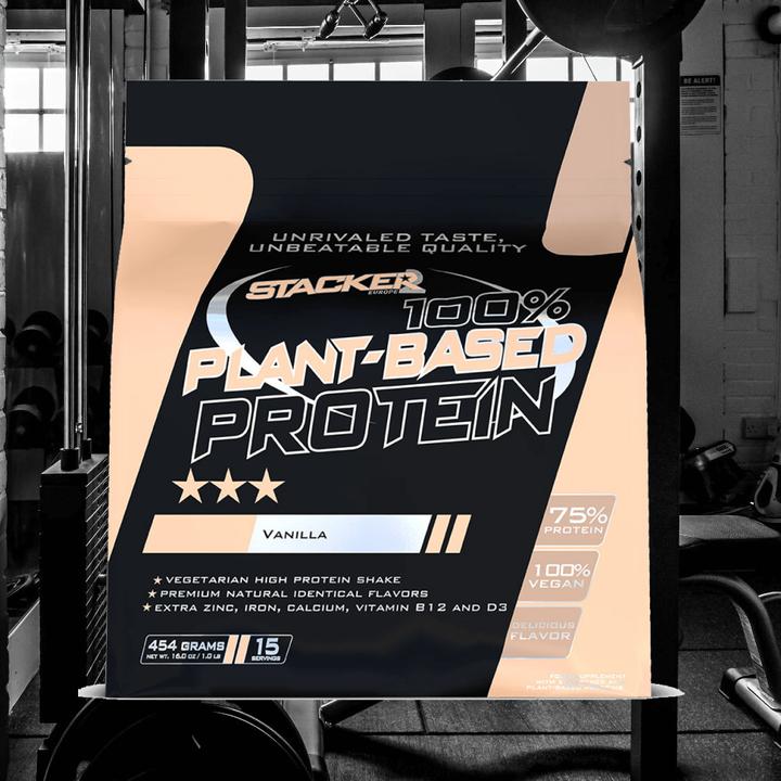 Actual product image Stackers 100% Plant-Based Protein (Vanilla, 1 pcs., 454 g)